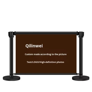 1.0m Outdoor Barrierbanner Cafe Barriers For Cafe Advertising Coffee Barriers W Display Banner For Restaurant