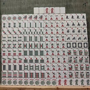 Acrylic Mahjong Party Game Props for Adult Use for Party Occasions Bag Set