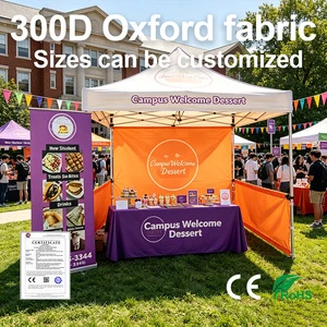 10x10ft Pop up Canopy Tent 300D Oxford Custom Printed Event Exhibition Tent for University Campus Welcome Party Wholesale