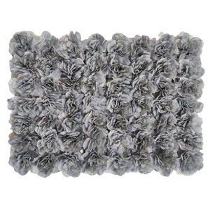 Wedding Decoration & Festival Party & Holiday Suppliers Wall Panel Plastic Flower Backdrop Gray Wall Artificial Flowers