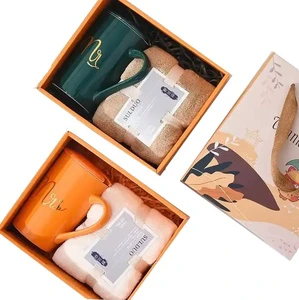 IStapromo Gifts New Year Mug Towel Birthday Gift Set Christmas Souvenir Wedding Favors for Guests Return Gift Unique for Women