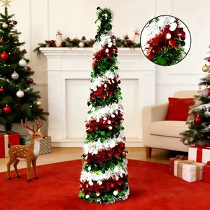SHUANGYUAN Wholesale Foldable Christmas Tree PVC OEM Christmas Tree Stand Foldable