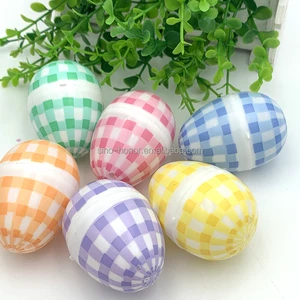Plastic Eggs 5.8x4.2cm Letterpress Printed Classic for Easter Decorating