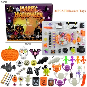 New Halloween Prank Decor Blind Box Pumpkin Bucket Squishy Fidget Toy Party Favor Stress Relief Set Bulk Order