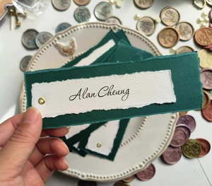 Elegant Personalized Wedding Greeting Cards Custom Table Place Cards Guest Seating Decoration Cotton Paper Custom Color & Logo