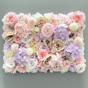 Artificial Rose Wall Artificial Fake Flower Hydrangea Row Wedding Wedding Photography Silk Flower Decoration Background Wall