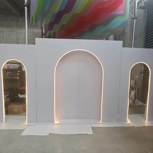 Modern Luxury Pvc Wedding Backdrop Panel Stage Background Wedding Party Event Decor