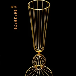 Wedding Decoration Gold Metal Flower Stand and Centerpiece Cp037 Event Wedding Table Centerpiece