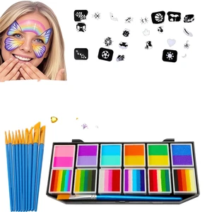 High Quality 12-Color Rainbow Natural Plant Face Paint Kit CE Certified Direct Factory Supply for Teens Body Painting