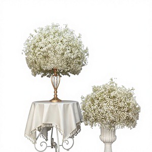 Guang Qianfeng Artificial Baby's Breath Flower Ball Wedding Table Arrangement Floral Decor Wedding Stage Backdrop Decoration