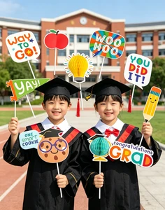 EASTTERN Graduation Party Decorations Fashion Photo Booth Props
