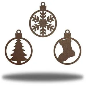 Premium Quality Metal Christmas Hanging Ornament For Holiday Tree Decoration And Festive Home Interior Display