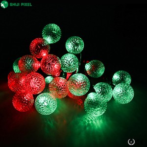 SHIJI Outdoor Waterproof DC5V SK9822 LED Strings Light Full Color G40 Led Bulb for Christmas Holiday Lighting