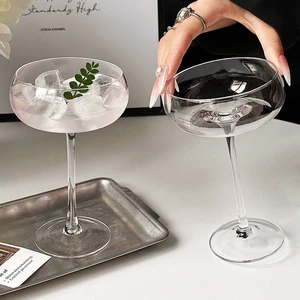 Custom Reusable Crystal Handmade Classic Retro Cocktail Glasses for Weddings and Parties