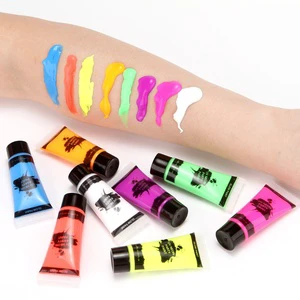 8 Colors 10ML Fluorescent Colorful Unisex Body & Face Paint for Skin Painting for Fans' Activities