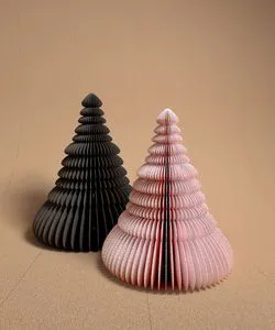 Paper Christmas Ornaments Honeycomb Tree Ornaments Window Display for Xmas Christmas Paper Ornaments Weihnachtsdeko