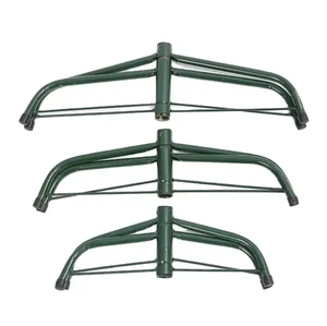 Metal Artificial Christmas Tree Stand Base Foldable Tree Stand With Wheels Christmas Tree Accessory