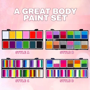 Bulk 12-Color Face Paint Kit | Non-Toxic & Washable | Body Painting Supplies| Wholesale for Distributors & Retailers .