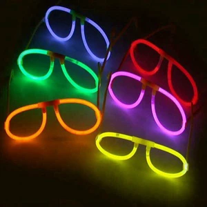 Eco-Friendly Glow Stick Glasses for Party & Concert Use Waterproof Plastic Eyeglasses-Party Decoration