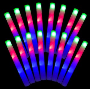 Cheer Luminous Foam Tube RGB LED DJ Night Club Concert Bulk Party Supplies Chinese Portable Custom Logo Christmas Easter