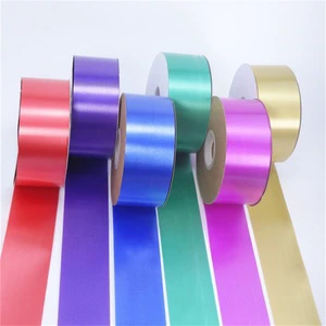 Wholesale Customized Eco-Friendly Biodegradable Christmas Glitter Polypropylene Ribbon Roll for Gift Decoration