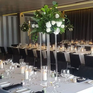 Crystal Acrylic Wedding Flowers Centerpieces Table Stands Wedding Decorations Acrylic Centerpiece Flower Stand