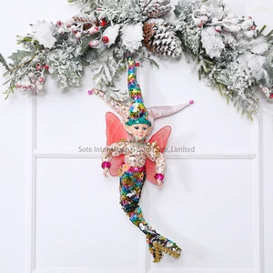SOTE Best Selling Colorful Christmas Elf Ornaments 50CM Plastic + Polyester Custom Logo Christmas New Year Decor