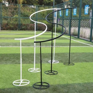 Wedding Backdrop Decoration S-Shaped Metal Stand Frame Drape Wedding Hanging Decoration Stand with Spandex Cover