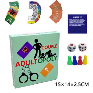 Paper Party Drinking Game Set for Adult Couples Wedding & Christmas Icebreaker-Liven up Parties with Funny Cartoon for Game
