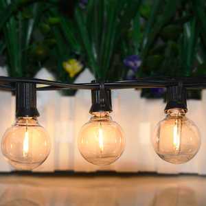 220V HQ 25LT LED G40 25FT Garden Christmas String Lights for Decoration Outdoor