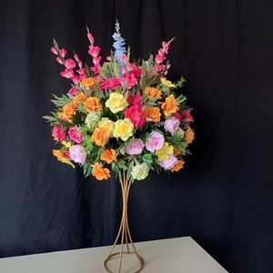 MSFAME Large Natural Flower Table Centerpieces 80cm Diameter Wedding Decoration Artificial Flowers Balls