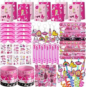 120 Pcs Pink Princess Makeup Party Favors Birthday Supplies Gift Goodie Bags Christmas Graduation Decorations Chinese New Year