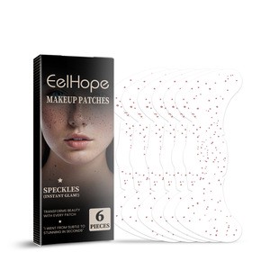 Glitter Skincare Freckles Face Tattoo 6 Sheets/box Sparkle Freckle Tattoo Stardust Speckle Makeup Patch, Face Tattoo for Women