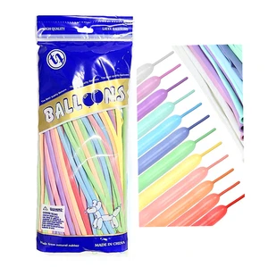 High-quality Feile 260 Glossy Latex Magic Balloons Set with DIY Twist Design Popular Choice for Christmas Celebrations