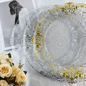 Decorative Round Charger Plates for Fruit Display and Party Wedding Banquet Table Setting
