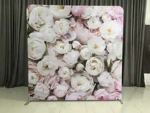 Custom Tension Fabric Display, 8ft * 8ft Photo Booth Backdrop Arch Stand, Wedding & Birthday Party Event Background Decor
