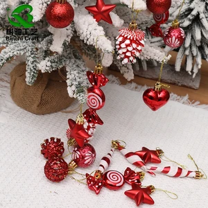 New Arrival PVC Garden Decor Christmas Tree Hanging Candy Ornaments for Holiday Decorations Xmas Decorations New Arrival
