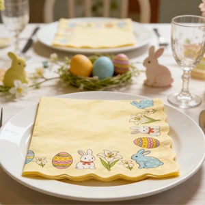Easter Vintage Disposable Paper Napkins, New Arrivals: Party Catering Supplies And Decorations.