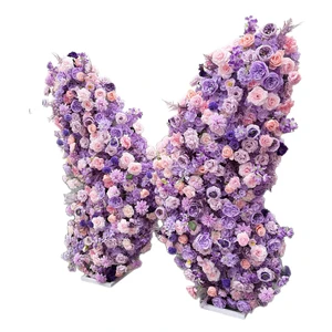 Butterfly Arch Wedding Artificial Flower Wall Flower Art for Parties Events Birthday Party Background Proposal Customized
