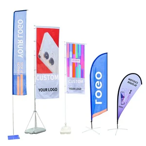Beach Flag Advertising Wind Outdoor Custom Feather Flags Banner Double Sided Custom Advertising Banner