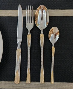 Wholesale Restaurant Party Tableware Table Decorations Edible Cutlery Set 84 Pieces 201 Stainless Steel Spoon Fork Knife