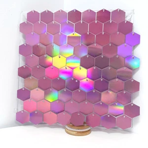 PET Shimmer Sequin Wall Backdrop Decoration for Party Wedding Events Birthday Party Backdrop Decor