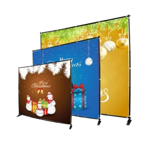 8ft10ft Heavy Duty Adjustable Large Format Banner Stand Step Repeat Backdrop Stand Wedding Party Equipment Advertising Display