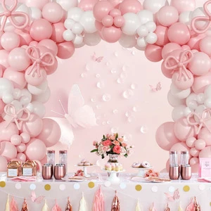 Novelty Baby Shower Birthday Party Decor 145Pcs Latex Wedding Bridal Shower Backdrop Supplies Birthday Balloon Arch Garland Kit