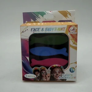 Cute Fish-shaped Eco-friendly Portable Kids Face Paint Customized Colors Gentle Non-Irritating for Kindergarten Performances