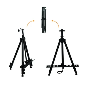Customized Ourdoor Memorial Services Heavy-Duty Antique Black Aluminum Funeral Easel Stand For Large Wreaths & Floral Displays