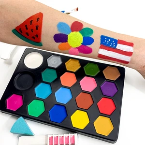 Face Body Paints Kits Kids Hypoallergenic Make up Palette Halloween Party Face Painting