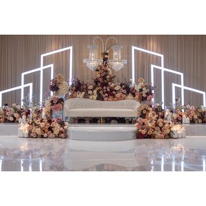 Hall Wedding Decorations Receptions 6pcs Light Arch Background LED Event Backdrop Stage Decoration in Banquet