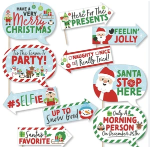 Wholesales Custom Shape Funny Rigid Photo Booth Props Economical Reusable PVC Foam Board Signs 5mm Display Board for Christmas