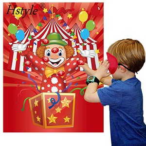 Carnival Games Pin the Nose on the Clown Party Supplies Favors Circus Theme Birthday Party Decorations for Kids SD359